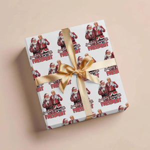 Trump Christmas Wrapping Paper, Santa Wrapping Paper Christmas, Republican Gift M1835 - GOP - WFD