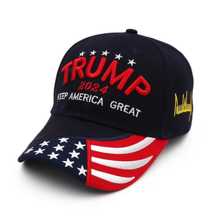 2024 Baseball Cap for Trump Embroidery Cap USA Flag Baseball Caps Donald Keep America Great 3D Letter Embroidery President Hat