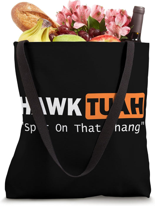 Funny Hawk Tuah Meme Tote Bag