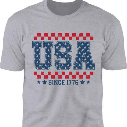 USA Since 1776 Shirt | Fourth Of July T-Shirt | Patriotic Flag Shirt | Independence Day Tee 682304