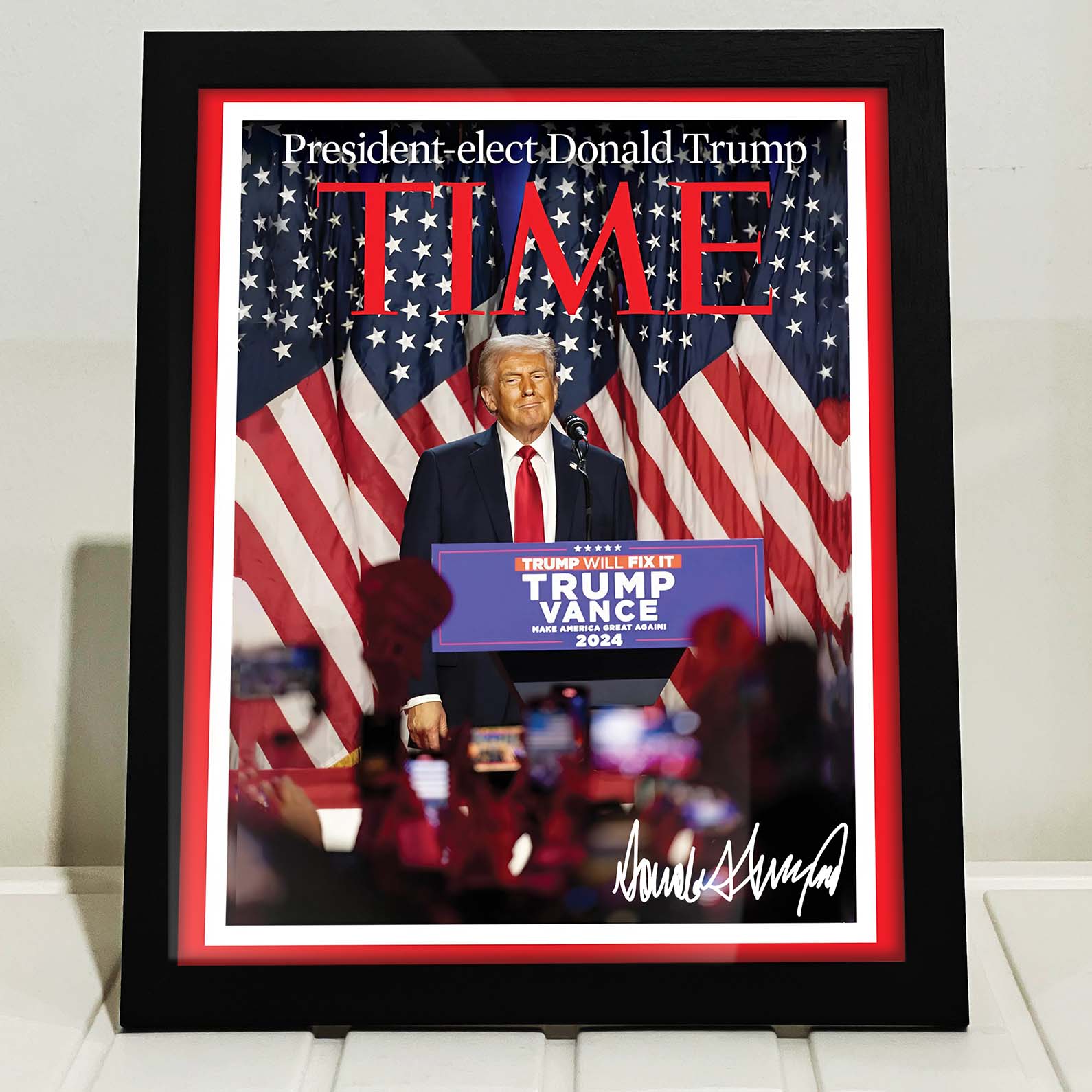 President - Elect Donald Trump Picture Frame, Trump 47th President, Trump Picture Frame 681891 - GOP