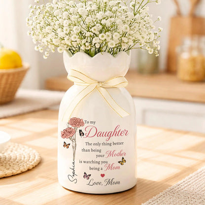 The Only Thing Better Than Being Your Mother Vase | Personalized Ceramic Vase | Daughter Flower Vase | Gift For Daughter 684727