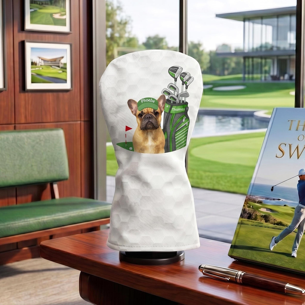 Custom Pet Photo Golf Club Head Cover, Personalized Leather Driver Cover, Golf Gift For Dog Lovers 686418 WFD
