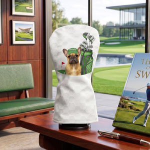 Custom Pet Photo Golf Club Head Cover, Personalized Leather Driver Cover, Golf Gift For Dog Lovers 686418 WFD