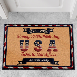 America 250 Years Anniversary Doormat | Patriotic 1776–2026 Semiquincentennial House Decor 684662