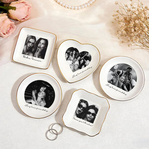 Bestie Photo Trinket Dish | Personalized Trinket Tray | Custom Photo Jewelry Ring Dish | Mother's Day Gift 684429