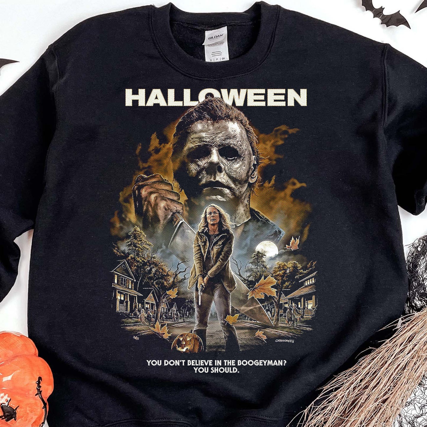 Michael Myers Halloween Shirt, Retro Horror Movie Sweatshirt, Classic Halloween Film Tee, Scary Halloween Shirt 683308-6