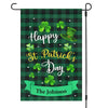 Happy St Patrick's Day Personalized Custom Garden Flag