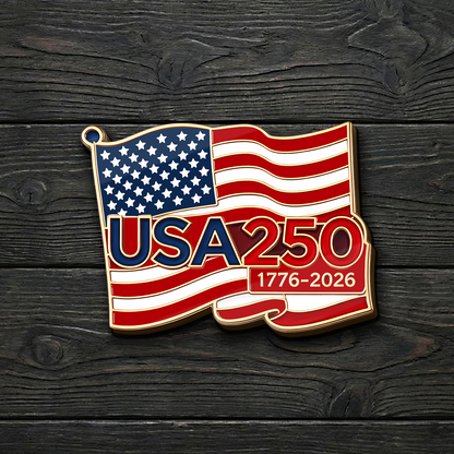 USA 250 Years Anniversary Lapel Pin Pack of 10 | Patriotic Independence Day America Flag Pin 684718
