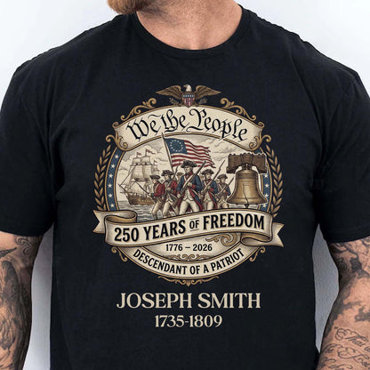 Custom We The People Dark Shirt | Revolutionary War Ancestor Tee, Patriotic Tee 684480