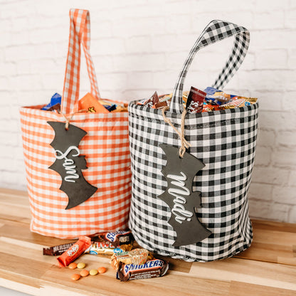 Personalized Halloween Basket For Kids, Custom Name Trick Or Treat Bucket, Halloween Candy Bag 685805 WFD