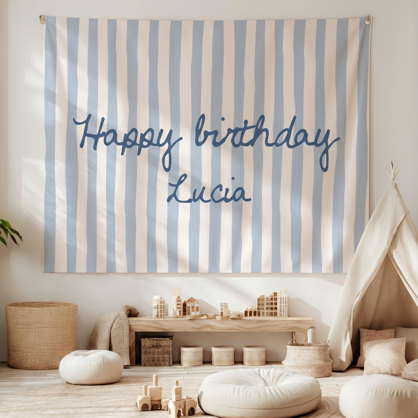Personalized Happy Birthday Banner | Custom Name Birthday Party Decor Sheet 685553