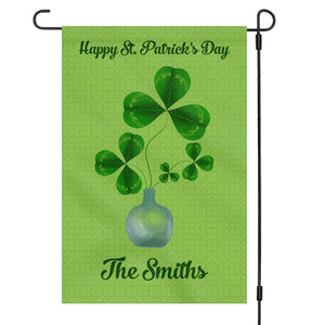 Happy St Patricks Day Personalized Custom Garden Flag C155