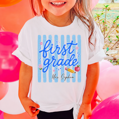 Custom Grade Level Kids Shirt, Personalized Teacher Team Tee, Back To School Gift 685462