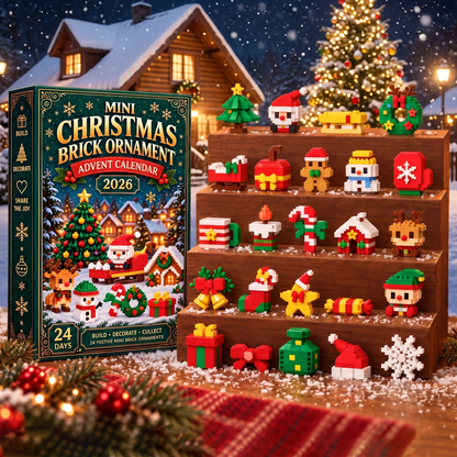 Mini Christmas LEGO Brick Advant Calendars, 24 Pieces Christmas Countdown Gift Box 686809 WFD