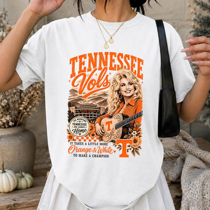 Retro Tennessee Vols Dolly Parton Memorial Shirt, Country Music Graphic Tee 686126 WFD