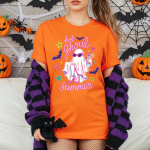 Hot Ghoul Summer Comfort Colors Shirt, Spooky Halloween Shirt, Funny Summerween Tee 685615
