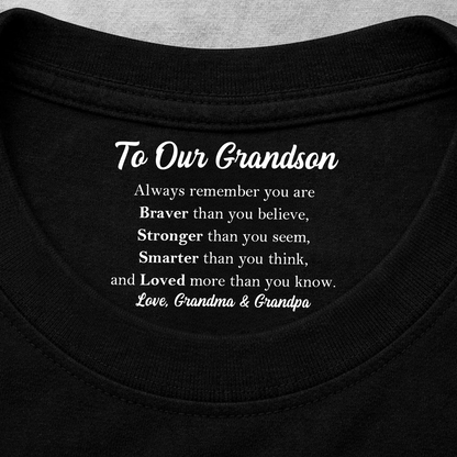 Custom Inside Neck Print Shirt, Personalized Gift For Family, Hidden Message Shirt For Mother's Day 684665