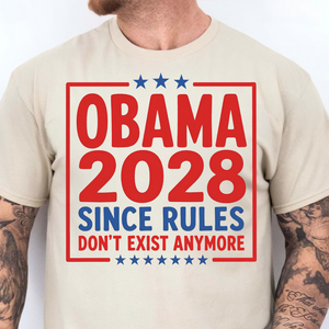 Obama 2028 Retro Election Bright Shirt, Funny Political Tee, Parody Anti Trump Shirt 686022