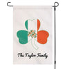 St. Patricks Day Personalized Custom Garden Flag H167