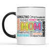 Inspirational Mom Mug - Retro Mom Life Mug, Blessed Mama Quote Gift for Mother's Day, Strong Mom Life Drinkware 682153