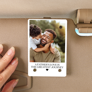 Custom Photo Car Visor Clip, Personalized Visor Clip Gift For Dad, Father’s Day Gift 684996
