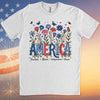 Floral America Shirt | 4th Of July T-Shirt | Freedom Brave Independence Power Tee | Patriotic Shirt | Independence Day Shirt 682315