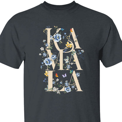 Botanical Kamala Shirt | Artsy Floral Politics Tee | Vote for Kamala | Madam President | Kamala Harris 2024 Shirt K1508 - KH2