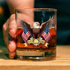 American Eagle and US Flag 250 Years Glass | Happy 250th Birthday USA | Patriotic 4th of July Glass | America Anniversary | Independence Day Whiskey Glass Beer Glass 682563