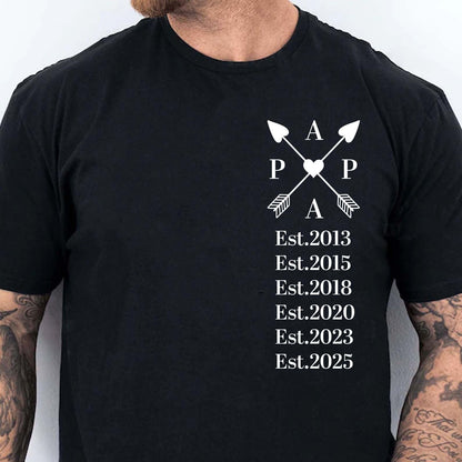 Dad’s Edition Shirt | Personalized Father’s Day T-Shirt with Custom EST Year | Gift for New Dad, First-Time Dad, Proud Father Apparel 682260