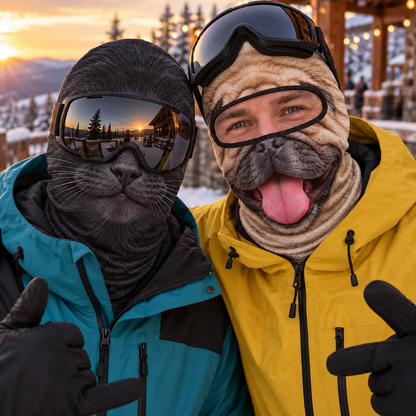 Personalized Funny Ski Paws Crew Balaclava Ski Mask, Gag Gift For Pet Lover 686586 WFD