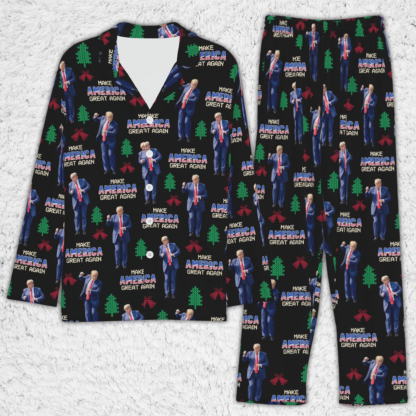 Make America Great Again Pajamas, Funny Trump Dancing Pajamas, Trump Won 2024 Pajamas M1742- GOP