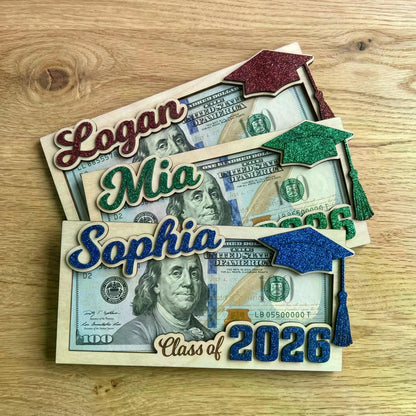 Personalized Graduation Money Holder, Class Of 2026 Graduation - High School Senior Gifts 684806