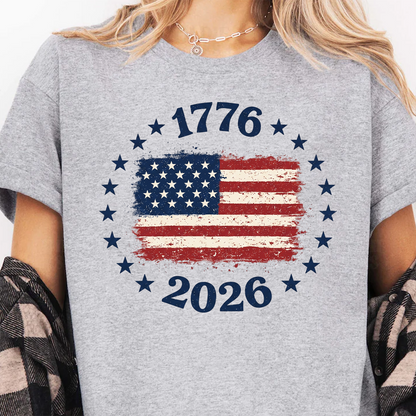 USA 250th Anniversary Bright Shirt, Patriotic 4th Of July T-Shirt, America Flag Tee 685209
