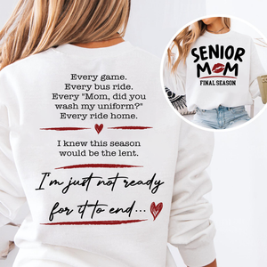 Personalized Senior Mom Dad Final Season Front & Back Bright Shirt, Graduation Gift For Family 685816