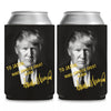 Personalized Donald Trump Autographed Can Cooler | Donald Trump Homage Can Holder |  Black Can Sleeve For Drinks 682433 - GOP
