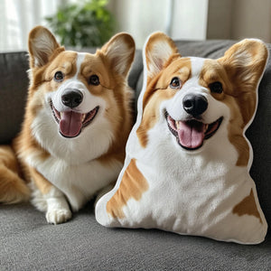 Custom Photo Dog Shaped Pillow | Personalized Dog Portrait Pillow | Memorial Gift For Dog Lovers 685706