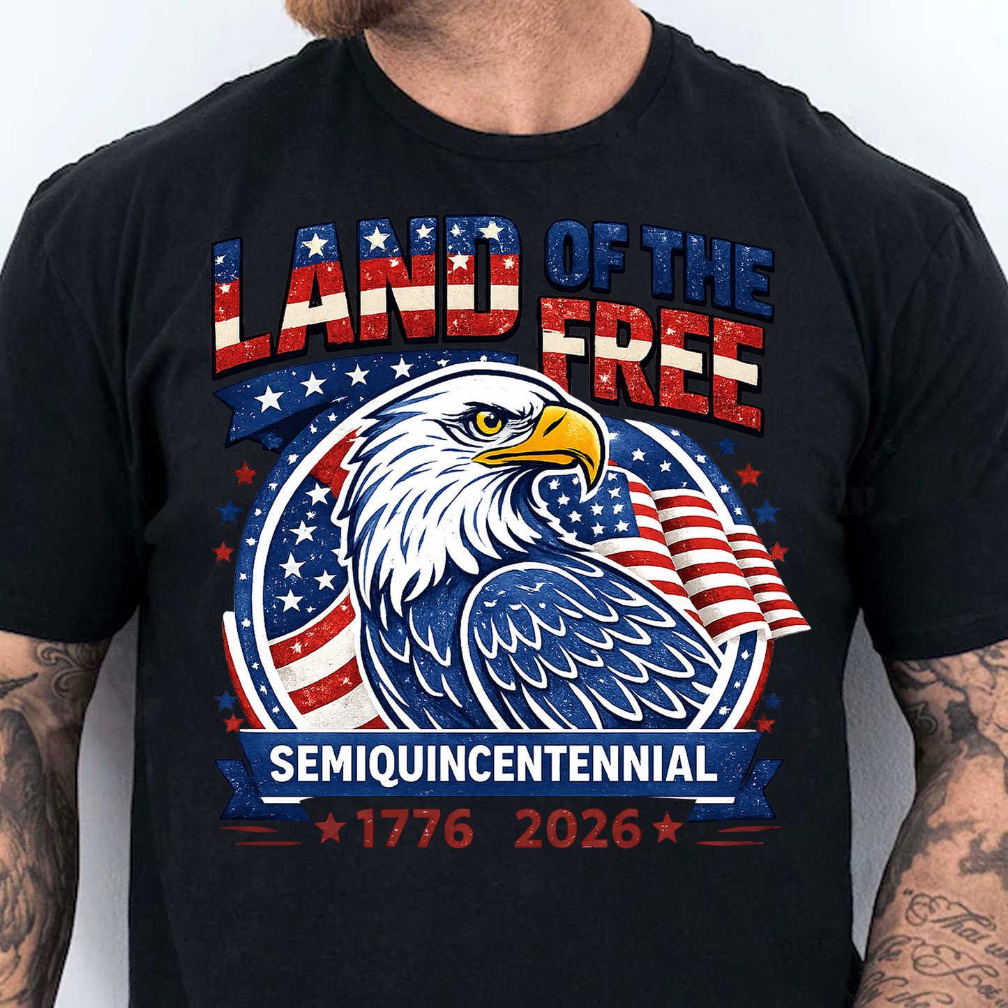 250 Years Land Of The Free Shirt, Patriotic US Flag Tee, 4th Of July Independence Day T-Shirt 684912