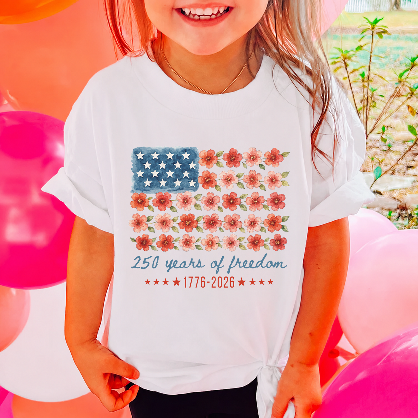 America 250 Years Of Freedom Kids Shirt, Patriotic USA 4th Of July Toddler Tee, 1776-2026 Freedom Shirt 685100