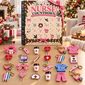 The Nurse Christmas Advant Calendars, 24 Pieces Holiday Countdown Gift Box 686644 WFD