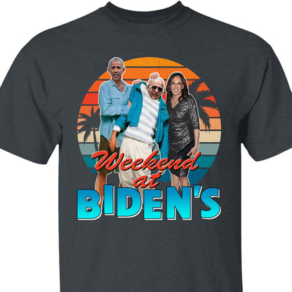 Weekend at Biden's Unisex Shirt | Anti Biden Shirt | Republican Shirt | Trump Supporters Shirt Dark C1098 - GOP