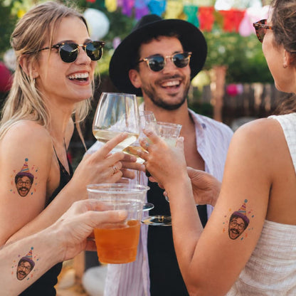 Custom Photo Temporary Tattoos | Funny Party Favors For Birthday, Bachelorette, Graduation, Wedding & Events 685532
