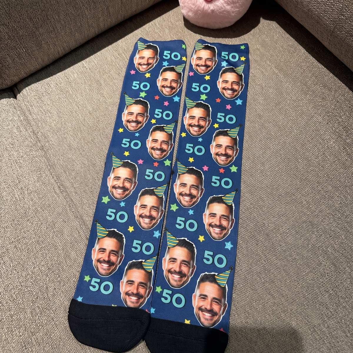 Custom Face Socks, Personalized Photo & Text Socks, Funny Family Christmas Gift, Pet Lover Gift 686264 WFD