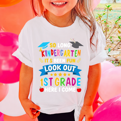 Look Out Here I Come Kids Shirt, Personalized Back To School Tee, First Day Of School Toddler Shirt 685489