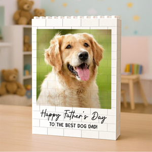 Custom Photo Building Brick Blocks, Personalized Father's Day Gift, Unique Gift For Dog Lover 685064