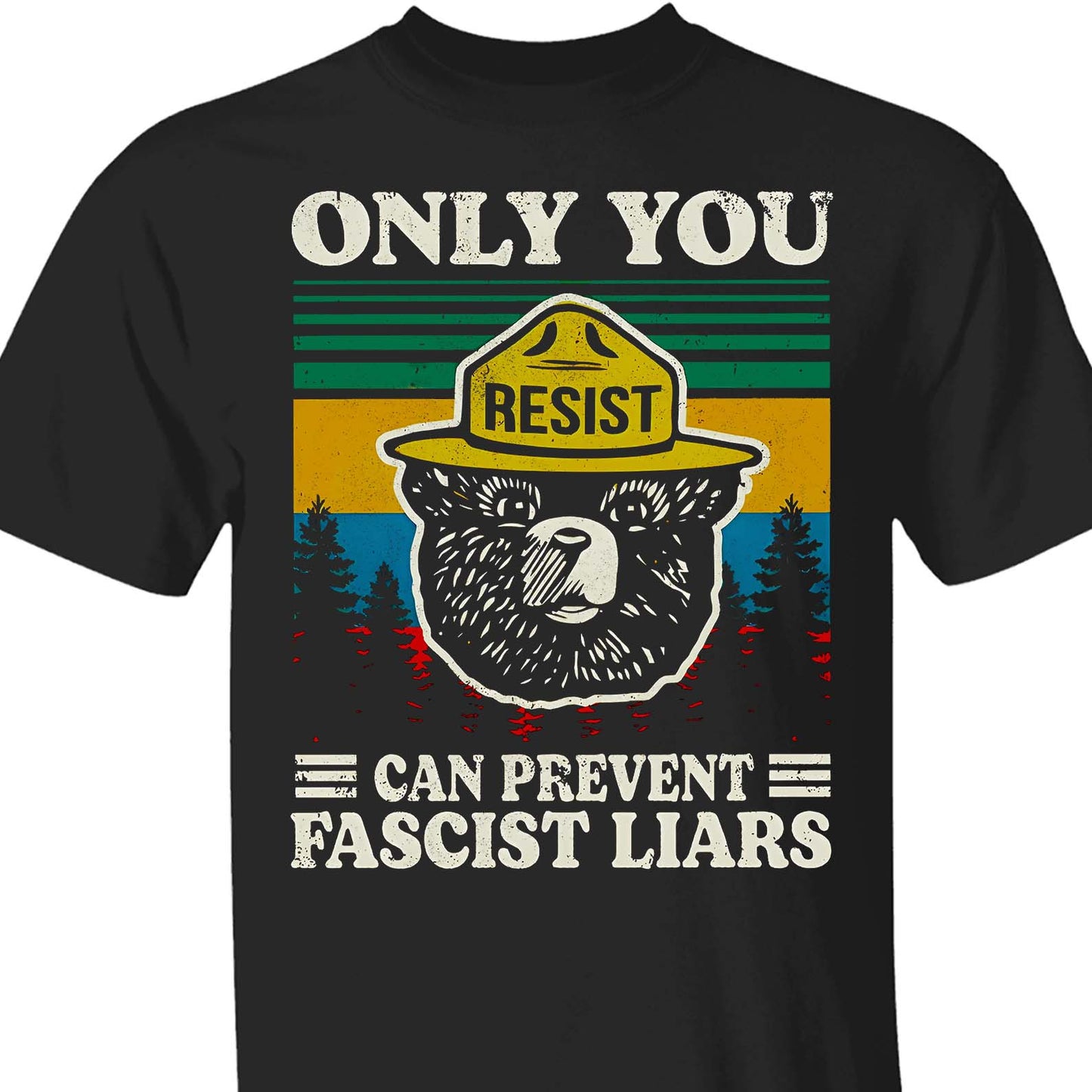 Only You Can Prevent Fascist Liars Shirt – 8647 Anti Trump Political Tee, I Stand With NPS Environmental & Resist MAGA Activism Dark Shirt 682218