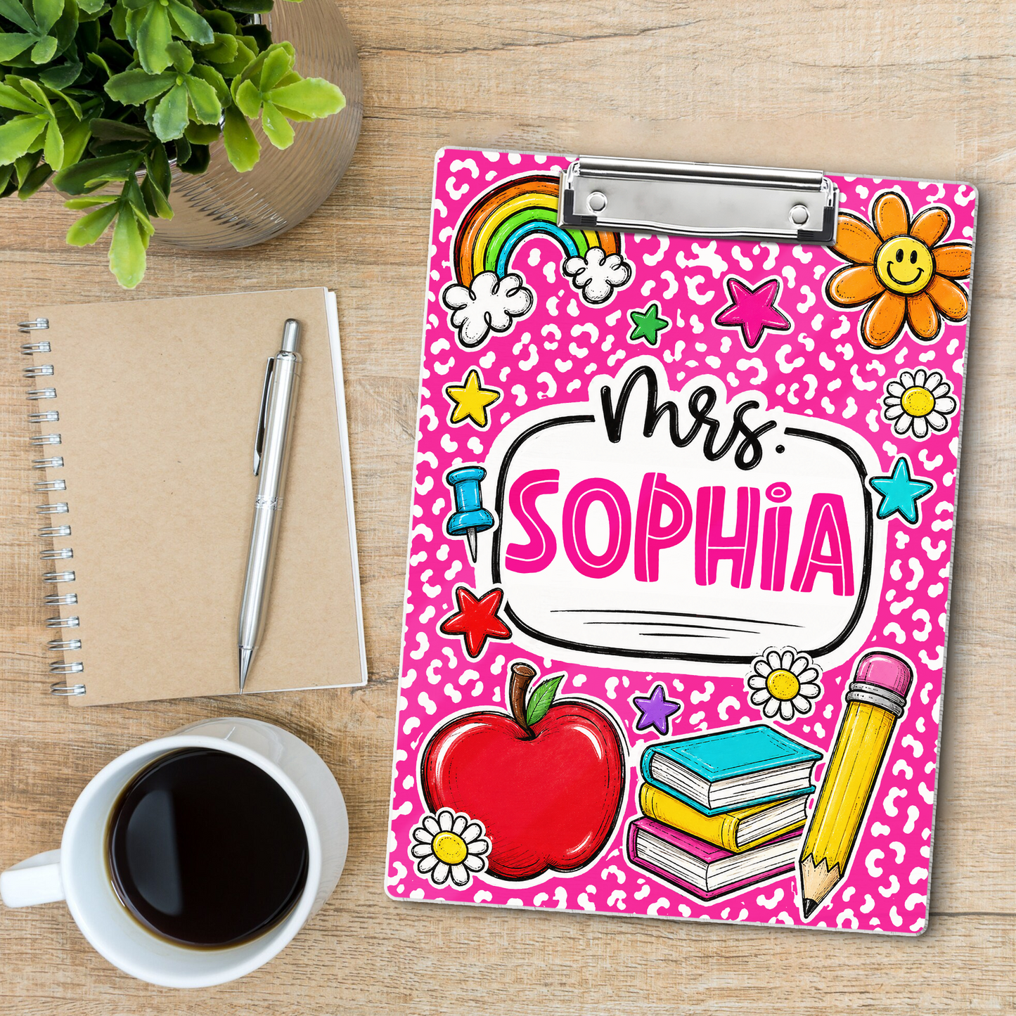 Custom Teacher Name Clipboard, Personalized Back To School Clipboard, Teacher Appreciation Gift 685377
