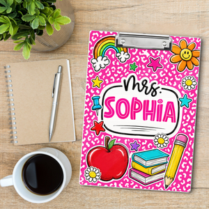 Custom Teacher Name Clipboard, Personalized Back To School Clipboard, Teacher Appreciation Gift 685377