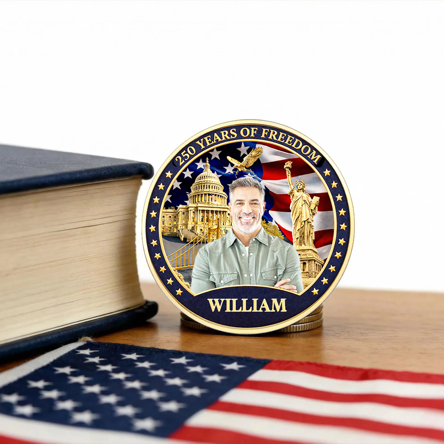 USA 250 Years Of Freedom Commemorative Coin | Patriotic Celebration 4th Of July Coin 684723