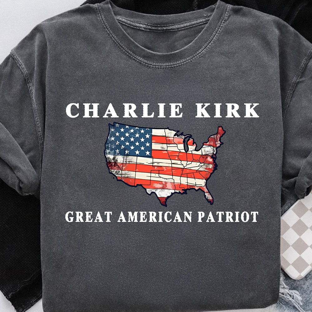 Pray for Charlie Kirk Comfort Colors Shirt, Patriotic Charlie Kirk T-Shirt, Human Rights Shirt 682832